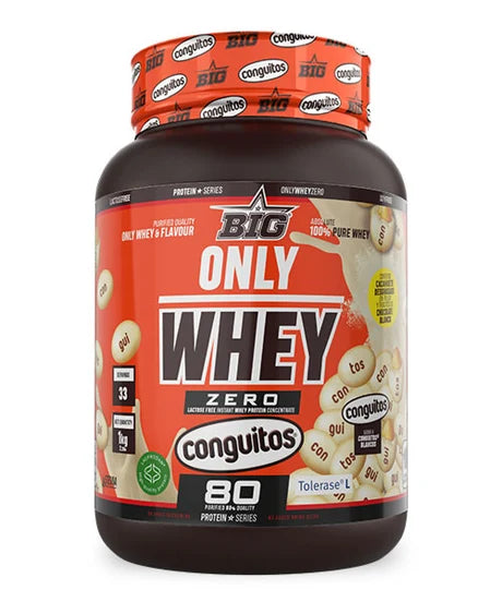 Proteína whey conguitos blancos